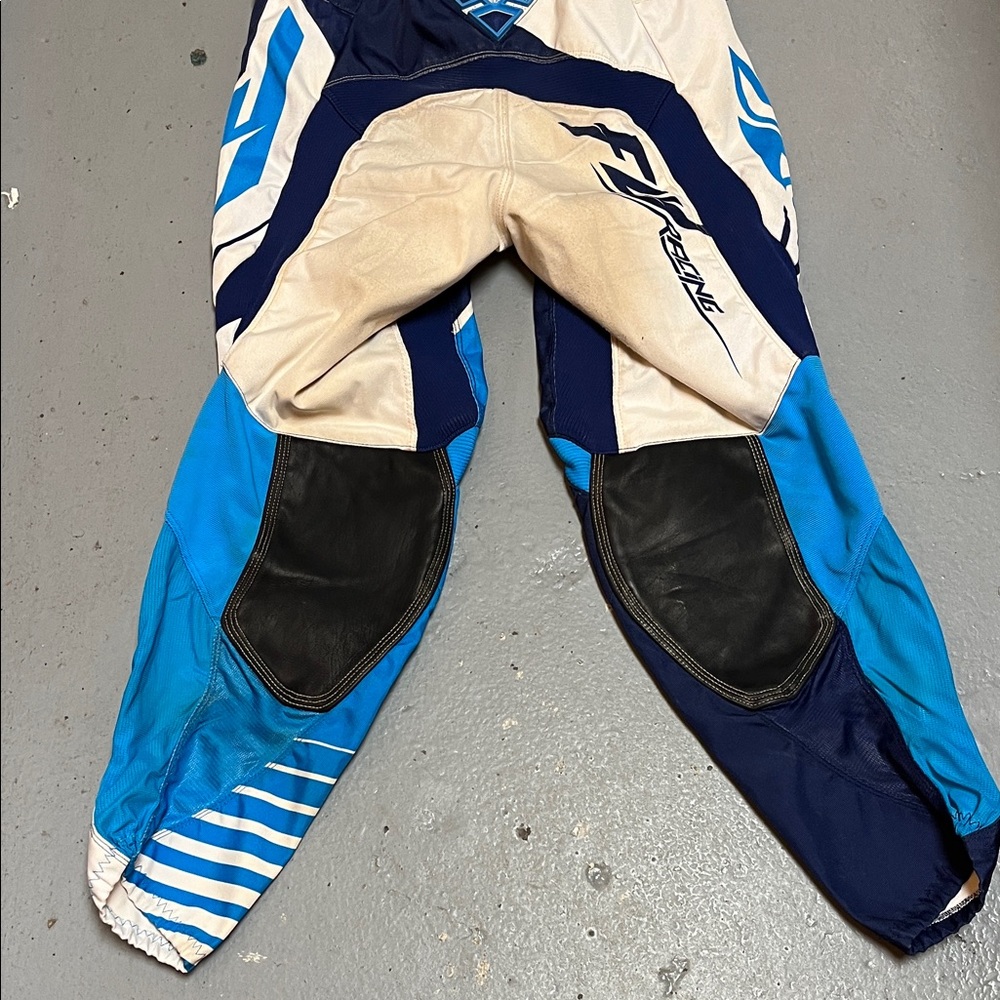 Fly Racing Blue & White Motocross Pants - Picture 9 of 9